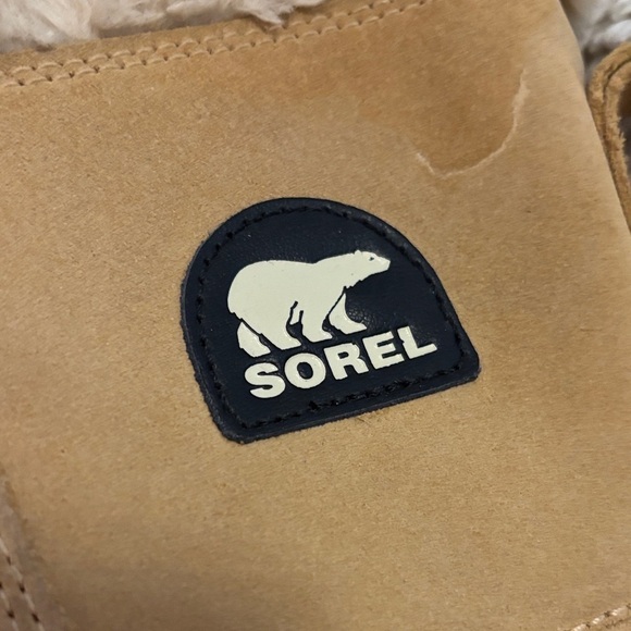 Sorel tivloli 2 Tan and Black Winter Rain Boots SZ 7 - Picture 4 of 14